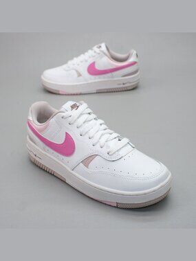Nike Ladies 8 Gamma Force White/Playful Pink Tennis Shoes Sneakers - FZ3613-100